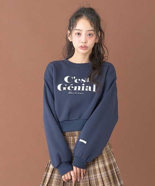 レースロゴトレーナー【韓国ファッション】 | Mi-je（ミジェ）