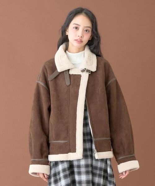 ムートンジャケット【韓国ファッション】 | Mi-je（ミジェ）