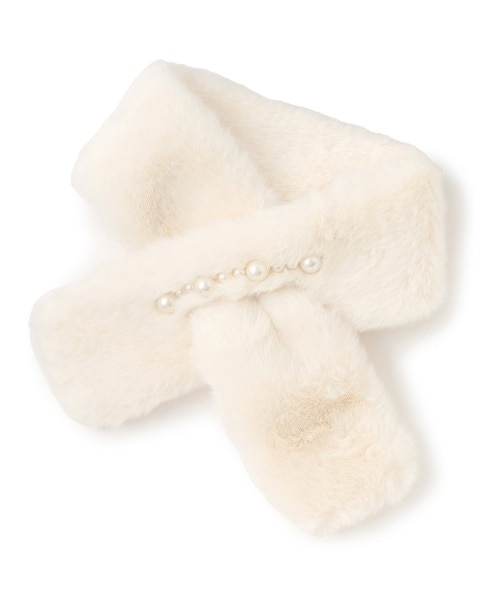 パールラインファーティペット【韓国ファッション】