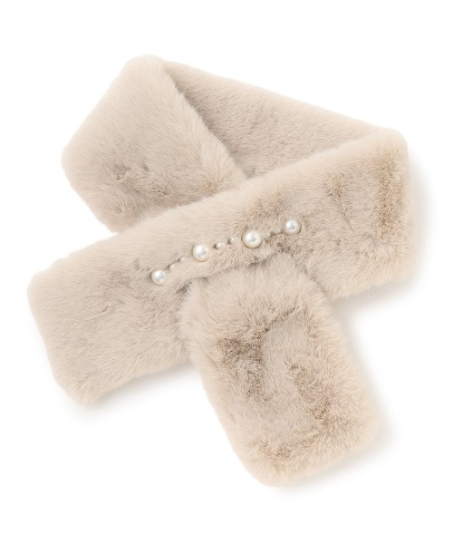 パールラインファーティペット【韓国ファッション】