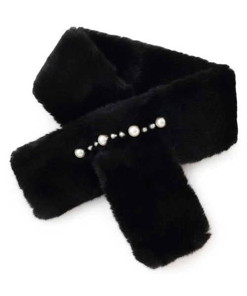 パールラインファーティペット【韓国ファッション】