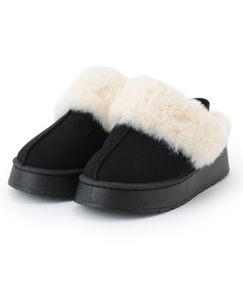 フェイクファームートンサボ【韓国ファッション】