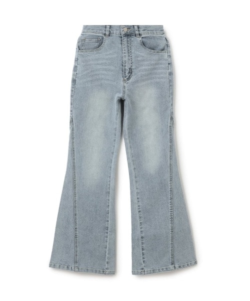 モチーフロゴフレアデニムパンツ