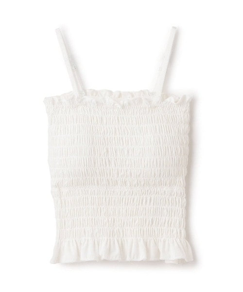 シャーリングキャミソール