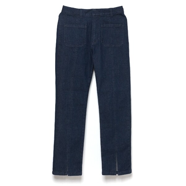 前スリットデニムパンツ