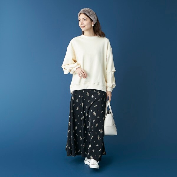 総柄マーメイドスカート