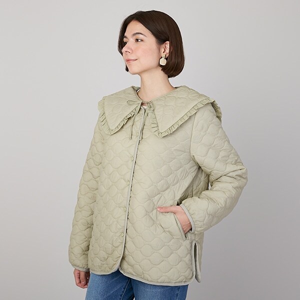 【リンク】big衿キルトジャケット