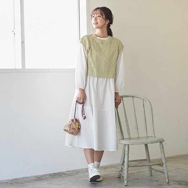 【リンク】ベスト＆シャツワンピース