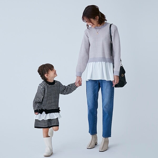 【リンク】ツィード柄ニット