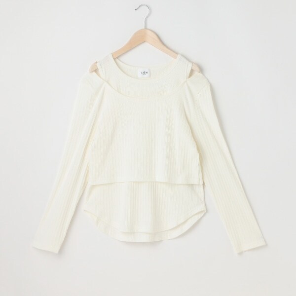 【リンク】肩スリットトップス