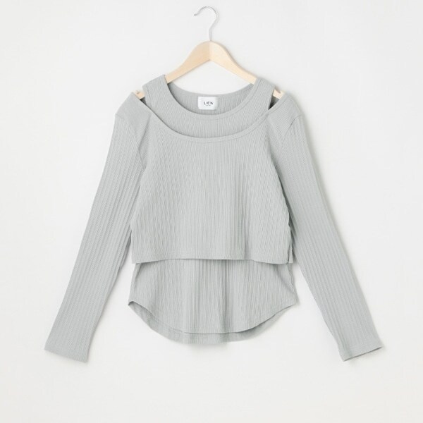 【リンク】肩スリットトップス