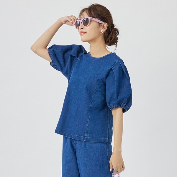 【AJUGA.】デニムブラウス（大人サイズ）