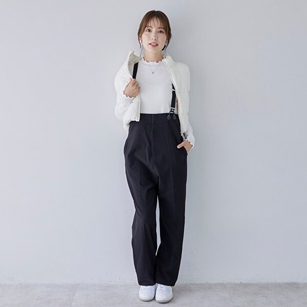 【リンク】ハイウエストサスパンツ(レディース)