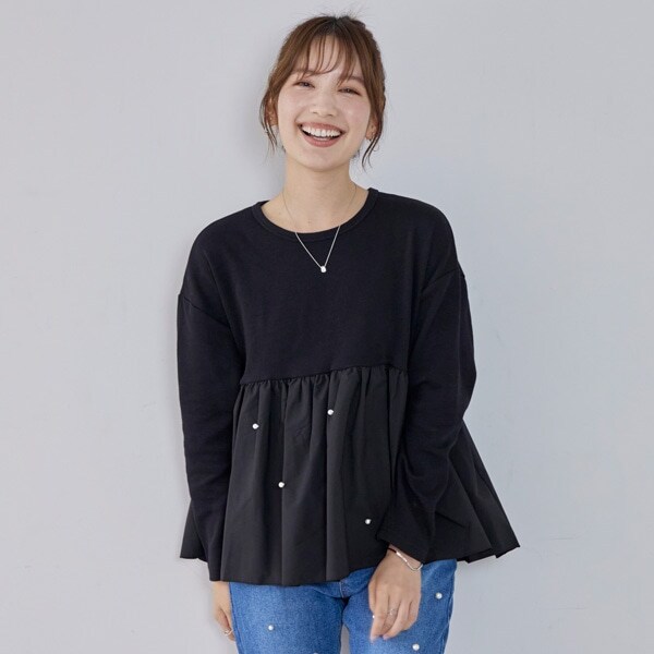 【リンク】パールドットドッキング長T(レディース)