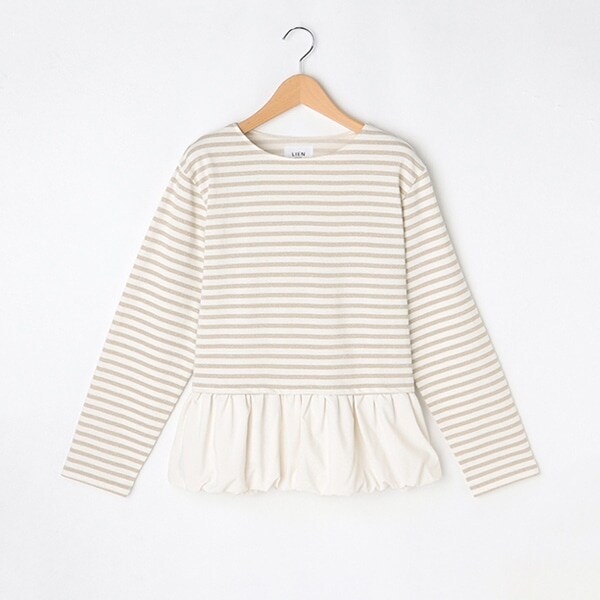 【リンク】バルーンペプラム長袖T(レディース)