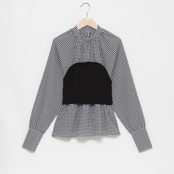 【リンク】ニットビスチェブラウス(レディース)