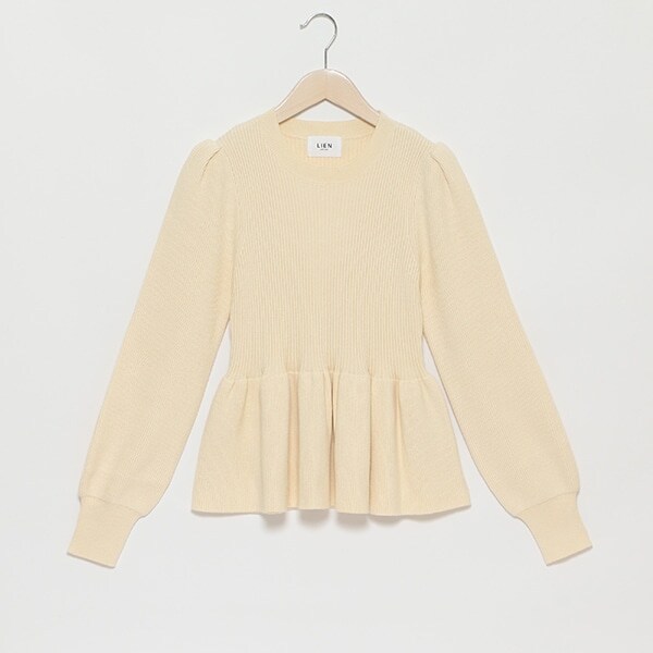 【AJUGA.】ペプラムニット（大人サイズ）