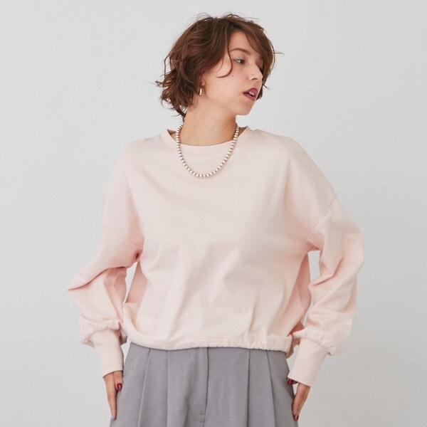 【LADIES】【プティプラ】ドロストトレーナー