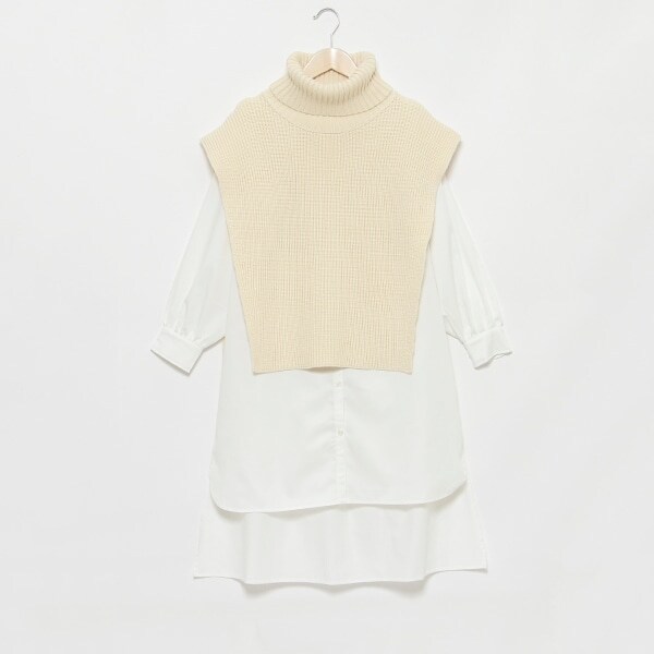 【LADIES】ベストシャツセットOP