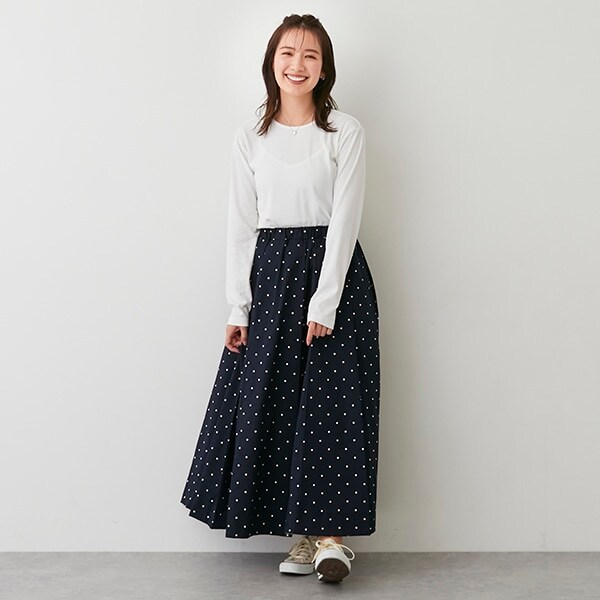 【リンク】ボリュームタックスカート(レディース)