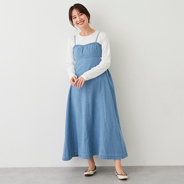 【リンク】デニムワンピアンサンブル(レディース)