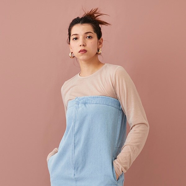 【LADIES】シアーTシャツ・ブラトップつき