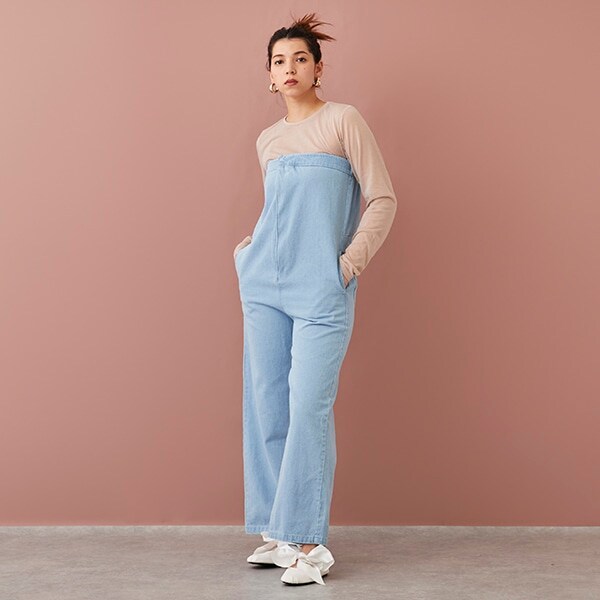 【LADIES】デニムオールインワン
