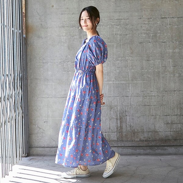 【リンク】花柄ワンピース(レディース)