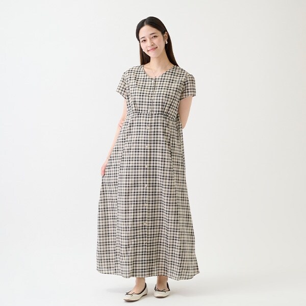 【リンク】前あき柄ワンピース(レディース)