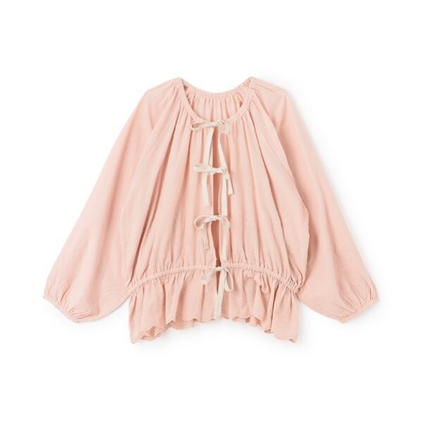 【親子リンク】シャーリングブラウス