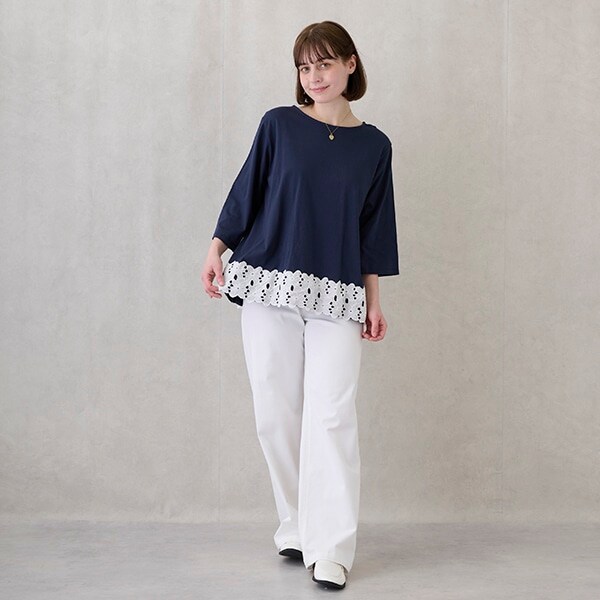 【親子リンク】ストレッチワイドパンツ