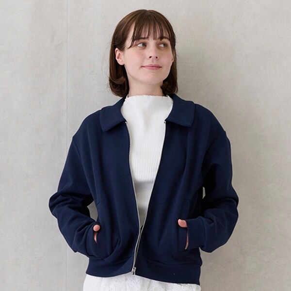 【リンク/花粉防止】zipカットブルゾン