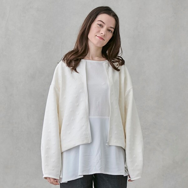 【リンク/花粉防止】ハートzip羽織り