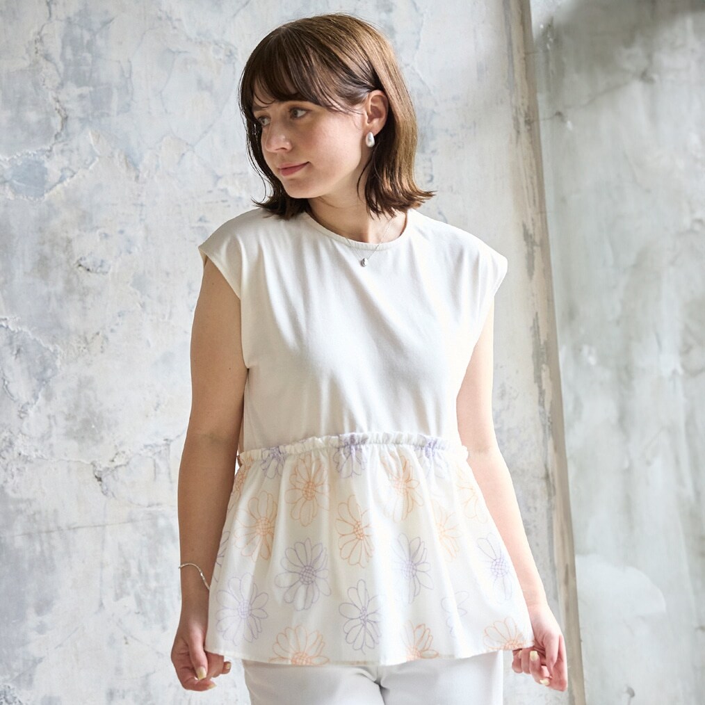 【リンク】お花刺しゅうドッキングT