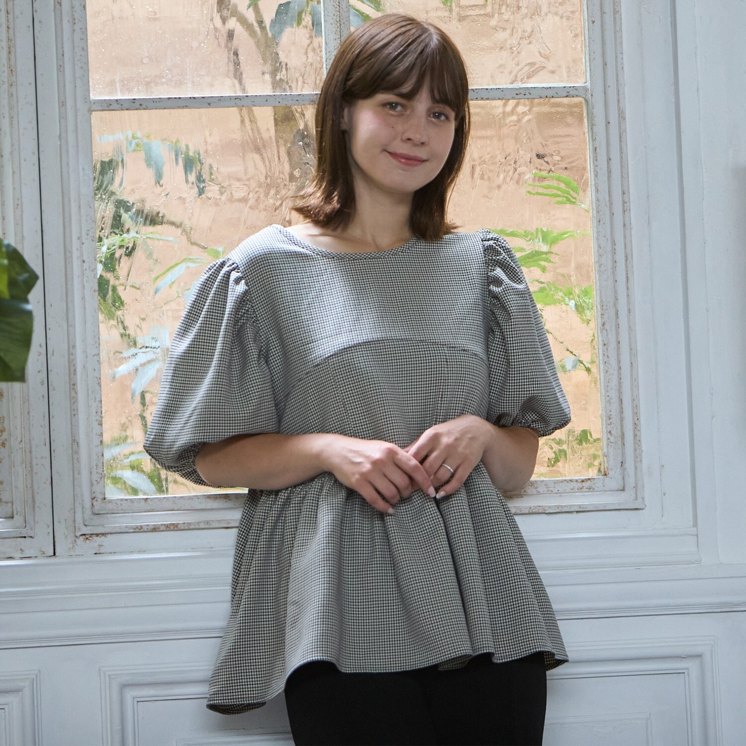 【親子リンク】袖パフチュニック