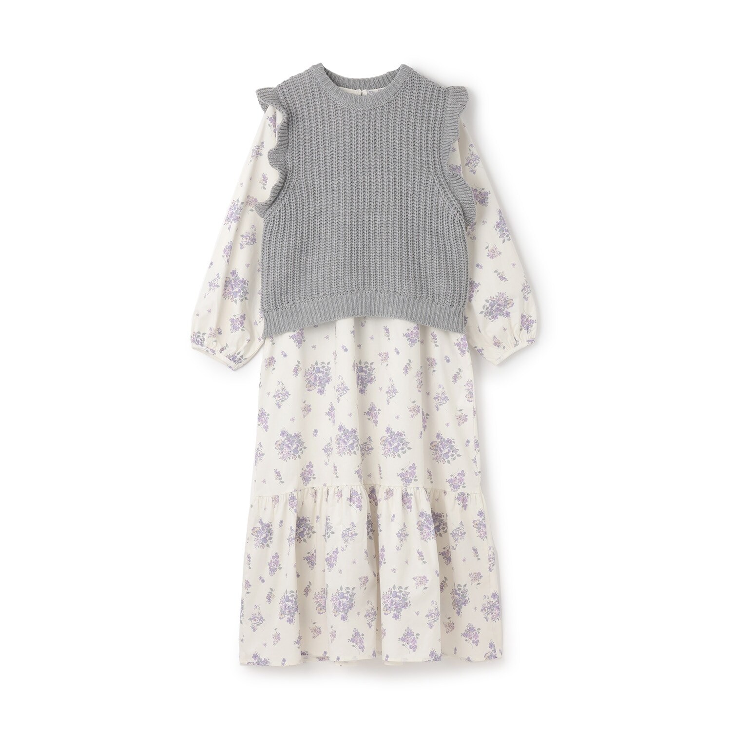 【親子リンク】ベストつきワンピース