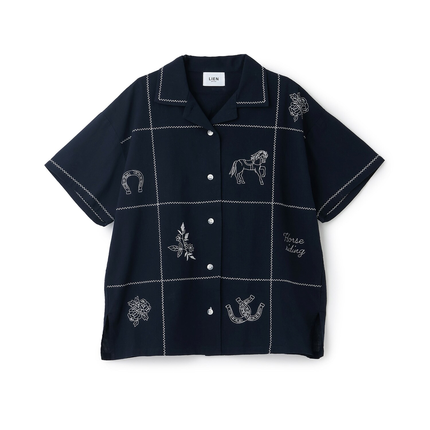 【リンク】インド綿刺しゅうシャツ