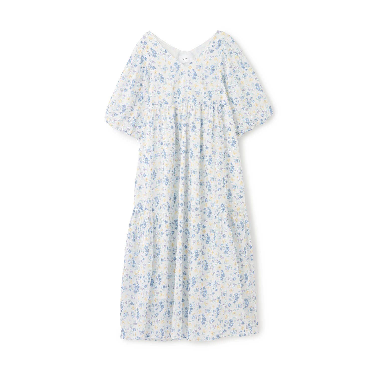 【親子リンク】花柄Aラインワンピース