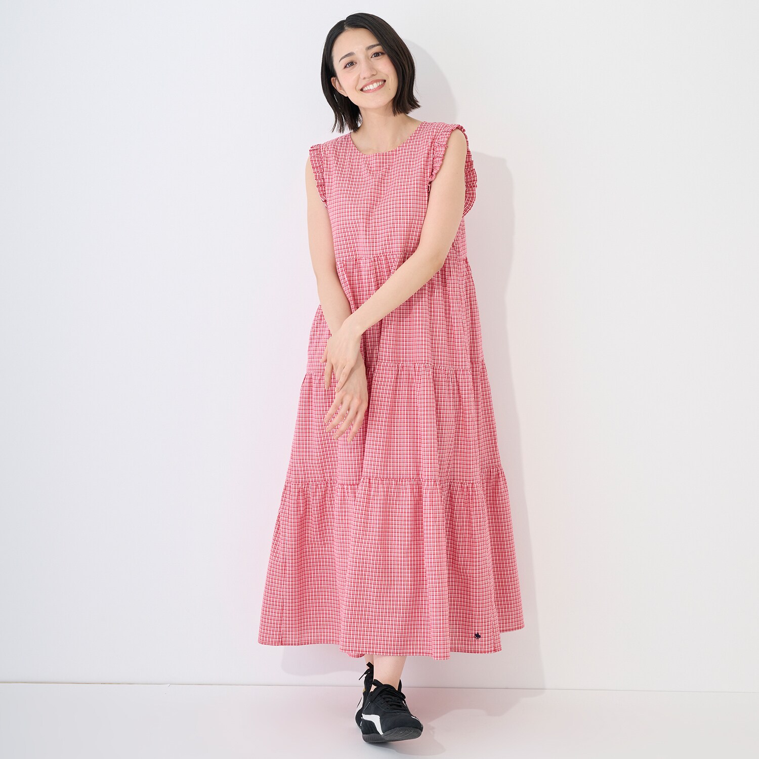 【POLO BCS/リンク】チェックワンピース