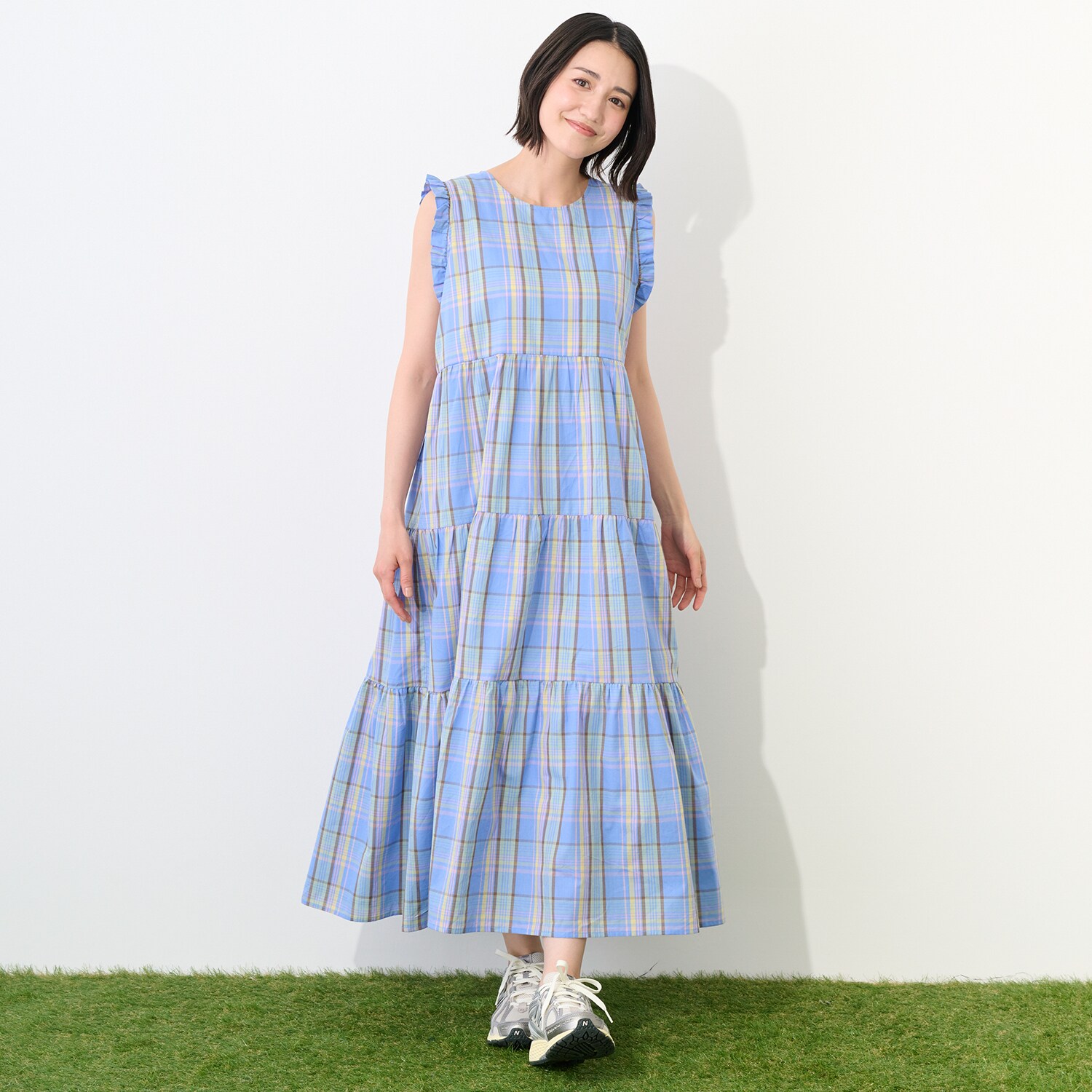 【POLO BCS/リンク】チェックワンピース