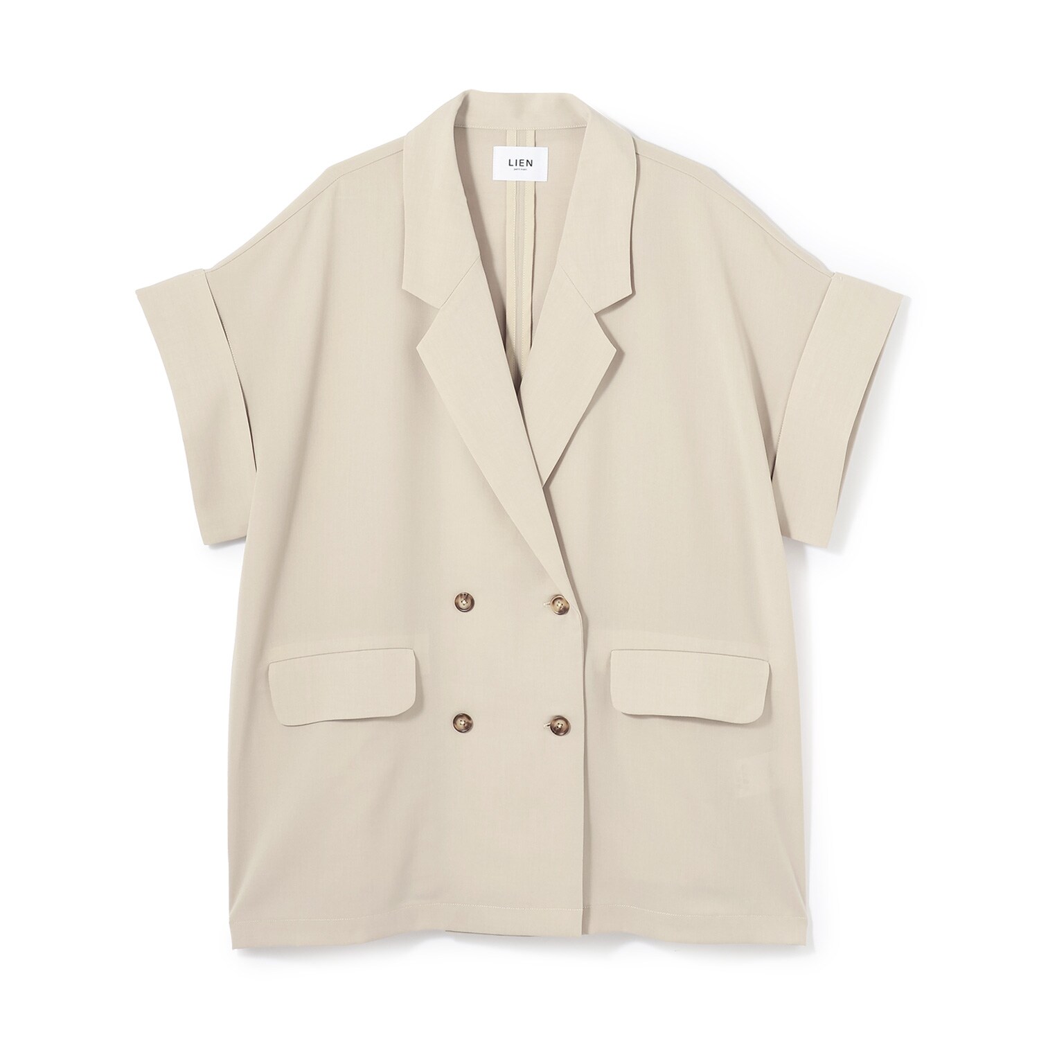 麻タッチドライシャツジャケット