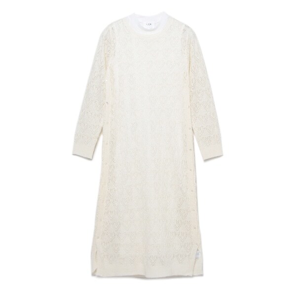 透かし編みニット×Tシャツセット