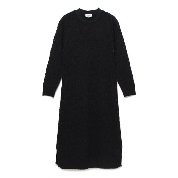 透かし編みニット×Tシャツセット