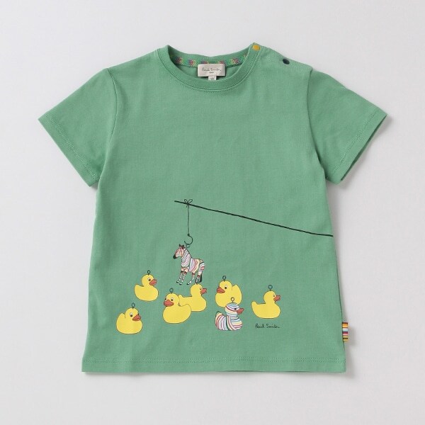 ベビー 吸水速乾 接触冷感 ゼブラフィッシング ティー