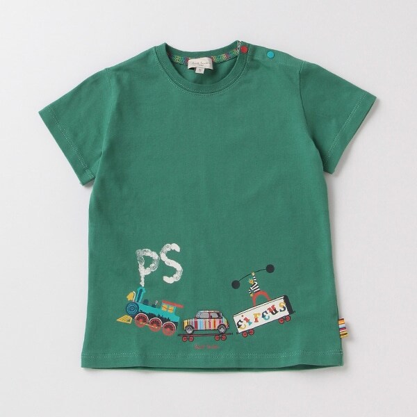 ベビー 吸水速乾 接触冷感 トレイン ティー