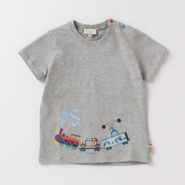 ベビー 吸水速乾 接触冷感 トレイン ティー