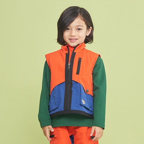 バイカラーアウトドアベスト
