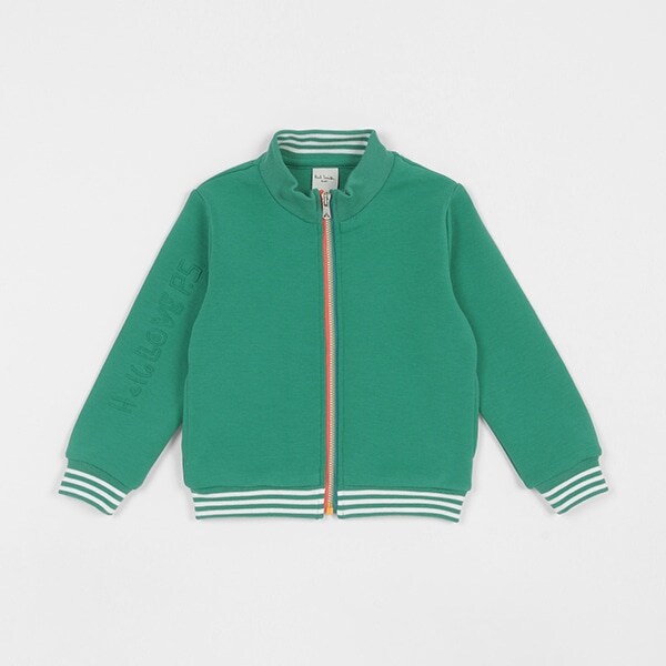 ダンボールニットジップアップブルゾン