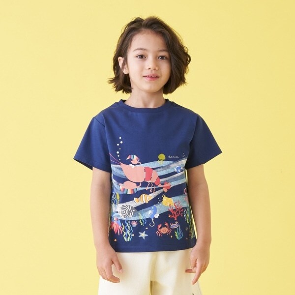 海柄半袖Tシャツ