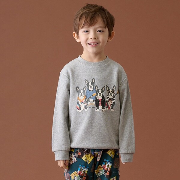 ドッグバンド裏毛プルオーバー